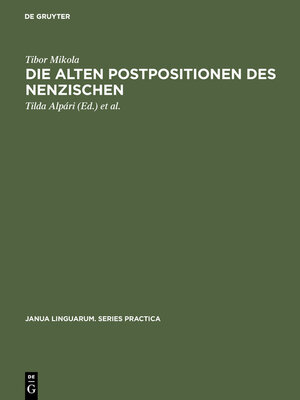 cover image of Die alten Postpositionen des Nenzischen